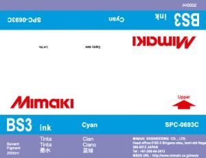 Чернила Mimaki BS3 (cyan), 2 л  купить в Москве и с доставкой по России по низкой цене