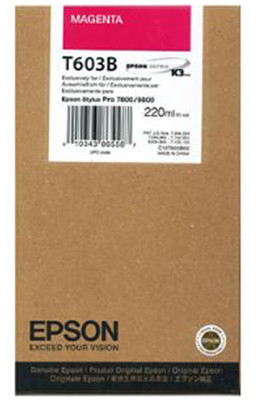 Картридж Epson T603B (magenta) 220 мл