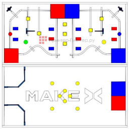 Makeblock соревновательное поле с элементами MakeX 2019 City Guardian Arena