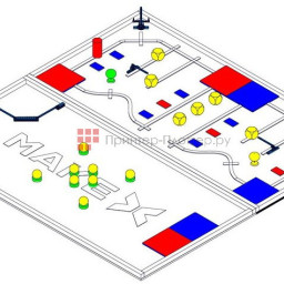 Makeblock соревновательное поле с элементами MakeX 2019 City Guardian Arena