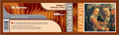 Холст Lomond XL Natural Canvas Dye, матовый, натуральный, 400 г/кв.м, 610 мм, 10 м