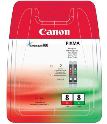 Картридж Canon CLI-8 R/G Multipack набор (red, green), 2 шт