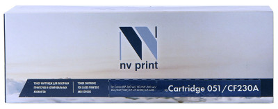 Картридж NVP совместимый NV-051/CF230A для Canon LBP-160 ser/162/MF-260 ser/264/267/269/HP LJP-M203/LJP-M227 (1700k)