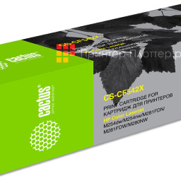 Картридж лазерный Cactus CS-CF542X желтый (2500 стр.) для HP LJ M254dw/M280nw/M281fdn
