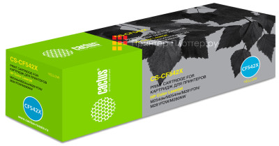 Картридж лазерный Cactus CS-CF542X желтый (2500 стр.) для HP LJ M254dw/M280nw/M281fdn