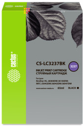 Картридж струйный Cactus CS-LC3237BK черный (65мл) для Brother HL-J6000DW/J6100DW