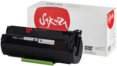 Тонер-картридж SAKURA 50F5H00/50F5H0E для Lexmark (black), 5000 стр. (PP051420)