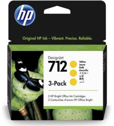 Картридж HP 712 комплект (yellow), 3 шт. x 29 мл
