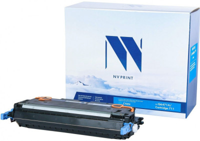 Картридж NVP совместимый NV-Q6471A/NV-711 Cyan универсальные для HP/Canon Color LaserJet 3600/ 3600dn/ 3600n/ LBP 5300 i-Sensys/ 5360/ MF 8450/ 9130/ 9170/ 9220/ 9220Cdn/ 9280/ 9280Cdn (4000k)
