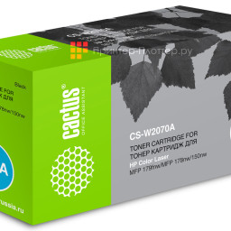 Картридж лазерный Cactus CS-W2070A черный (700 стр.) для HP Color Laser 150a/150nw/178nw MFP/179fnw MFP