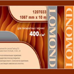 Холст Lomond XL Natural Canvas Pigment Archive, матовый, натуральный, 400 г/кв.м, 1067 мм, 10 м