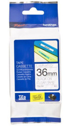 Brother прозрачная плёнка для наклеек с черным шрифтом, 36 мм x 8 м