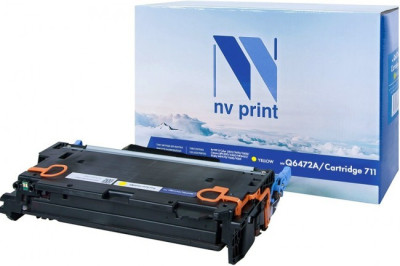 Картридж NVP совместимый NV-Q6472A/NV-711 Yellow универсальные для HP/Canon Color LaserJet 3600/ 3600dn/ 3600n/ LBP 5300 i-Sensys/ 5360/ MF 8450/ 9130/ 9170/ 9220/ 9220Cdn/ 9280/ 9280Cdn (4000k)