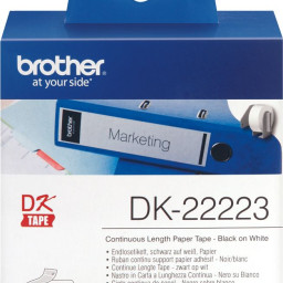 Brother белая бумажная клеящаяся лента, 50 мм x 30,48 м