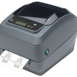Термотрансферный принтер Zebra GX430t 300 DPI, EU/UK Cords, RS232, USB, Bluetooth, LCD, отделитель