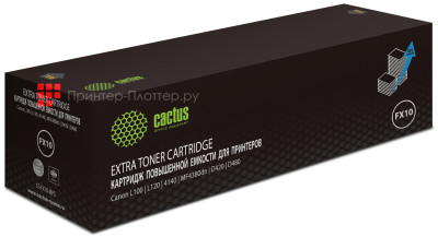 Картридж лазерный Cactus CS-FX10-MPS черный (3000стр.) для Canon L100/L120/4140/MF4380dn/D420/D480