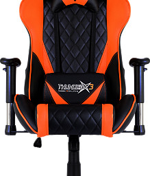 Профессиональное игровое кресло ThunderX3 TGC15-BO (оранжево-черный)