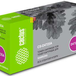 Картридж лазерный Cactus CS-D4725A черный (3000стр.) для Samsung SCX-4725/4725F/4725FN