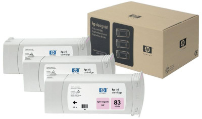 Картридж HP 83 UV (light magenta) набор, 3 шт x 680 мл