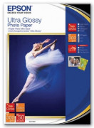 Бумага Epson Ultra Glossy Photo Paper, глянцевая, 13 x 18 см (127 x 178 мм), 300 г/кв.м (50 листов)