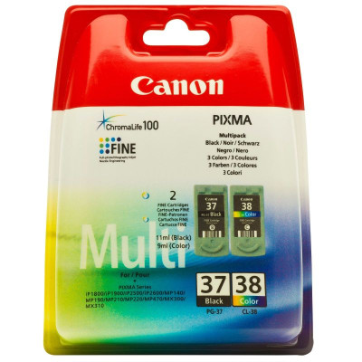 Картридж Canon PG-37 (black) и CL-38 (color) Multipack набор, 2 шт