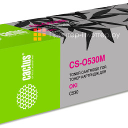 Картридж лазерный Cactus CS-O530M пурпурный (5000стр.) для Oki C530