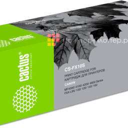 Картридж лазерный Cactus CS-FX10S черный (2000стр.) для Canon L100/L120/4140/MF4380dn/D420/D480