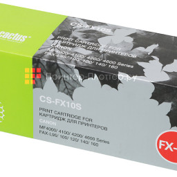 Картридж лазерный Cactus CS-FX10S черный (2000стр.) для Canon L100/L120/4140/MF4380dn/D420/D480