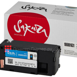 Тонер-картридж SAKURA 106R01631 для Xerox Phaser 6000/6010 (cyan), 1000 стр. (PP051470)