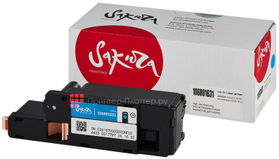 Тонер-картридж SAKURA 106R01631 для Xerox Phaser 6000/6010 (cyan), 1000 стр. (PP051470)