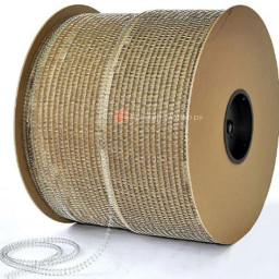 Пружины в бобине металлические, шаг 3:1, диаметр 9/16, серебряные матовые, 21000 петель