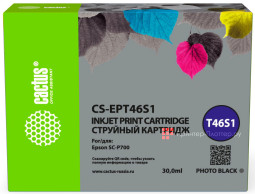 Картридж Cactus Cartridge CS-EPT46S1 для Epson SureColor SC-P700 (photo black), 30 мл