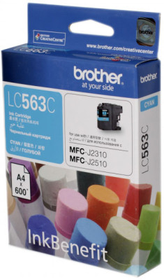 Картридж Brother LC-563C (cyan), 600 стр.