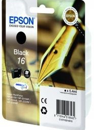 Картридж Epson DURABrite Ultra Ink 16 Singlepack (black) (C13T16214012, C13T16214010)
