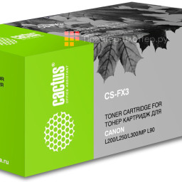 Картридж лазерный Cactus CS-FX3 черный (2700стр.) для Canon L200/L250/L300/MP-L90