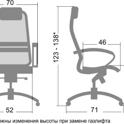 Офисное кресло Метта SAMURAI K-2 (белый лебедь)