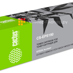 Картридж лазерный Cactus CS-EPS190 черный (4000стр.) для Epson AcuLaser C1100/C1100N/CX11/CX11N/CX11NF/CX11NFC