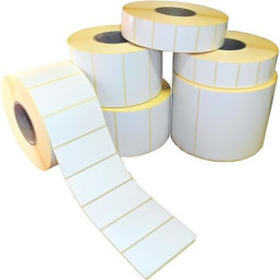 Этикет-лента Fasson, полуглянец, 30 x 10 мм, 2000 шт.