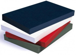 Обложки Гелеос, A3, картон, тиснение кожа, зеленые, 100 шт.