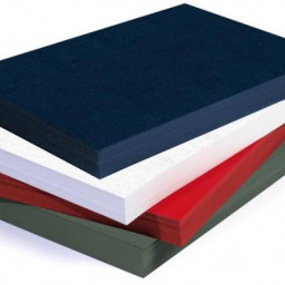 Обложки Гелеос, A3, картон, тиснение кожа, зеленые, 100 шт.