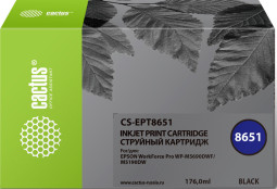 Картридж струйный Cactus CS-EPT8651 T8651 черный (8000стр.) для Epson WF5190/5690