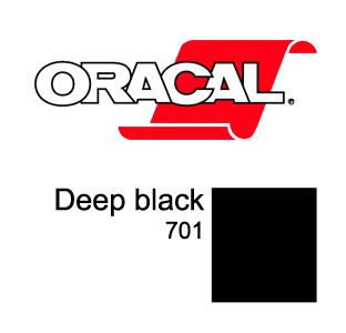 Пленка Oracal 551G F701 (черный), 65мкм, 1260мм (1 п.м.)