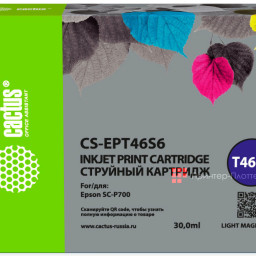 Картридж Cactus Cartridge CS-EPT46S6 для Epson SureColor SC-P700 (light magenta), 30 мл