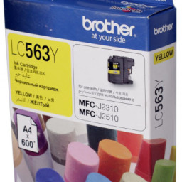 Картридж Brother LC-563Y (yellow), 600 стр.