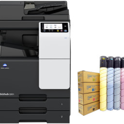 МФУ Konica Minolta bizhub C257i компл. (осн. блок, рев. автопод. DF-633, тонер TN227)