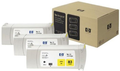 Картридж HP 83 UV (yellow) набор, 3 шт x 680 мл