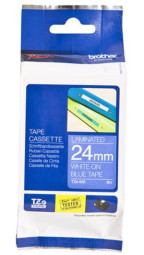 Brother синяя плёнка для наклеек с белым шрифтом, 24 мм x 8 м