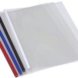 Обложки OPUS C-Bind easyCover, A4, 7 мм, мягкие, прозрачные, белые, 40 шт.