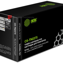 Картридж лазерный Cactus CS-TN2375 черный (2600стр.) для Brother DCP L2500/L2520/L2540/L2560