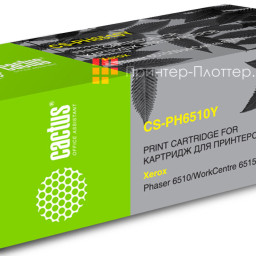Картридж лазерный Cactus 106R03487 CS-PH6510Y желтый (2400 стр.) для Xerox Phaser 6510DN/WC 6515DN